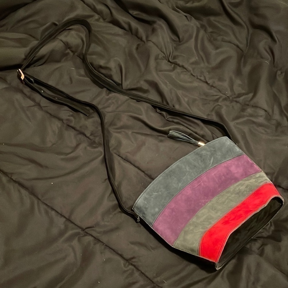 Vintage Calretti Patchwork Crossbody Purse